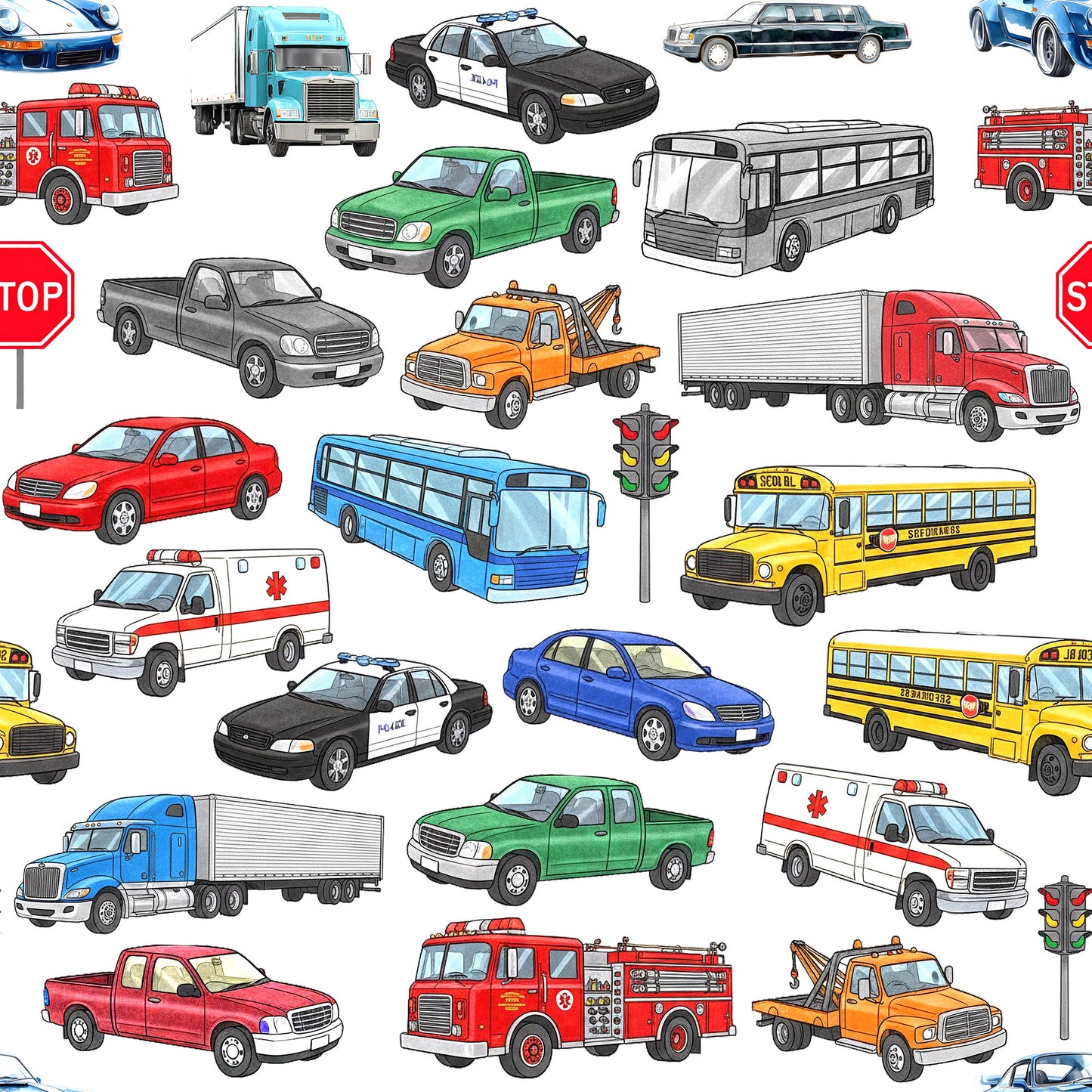 FREEWAY TRAFIC DURING RUSH HOUR