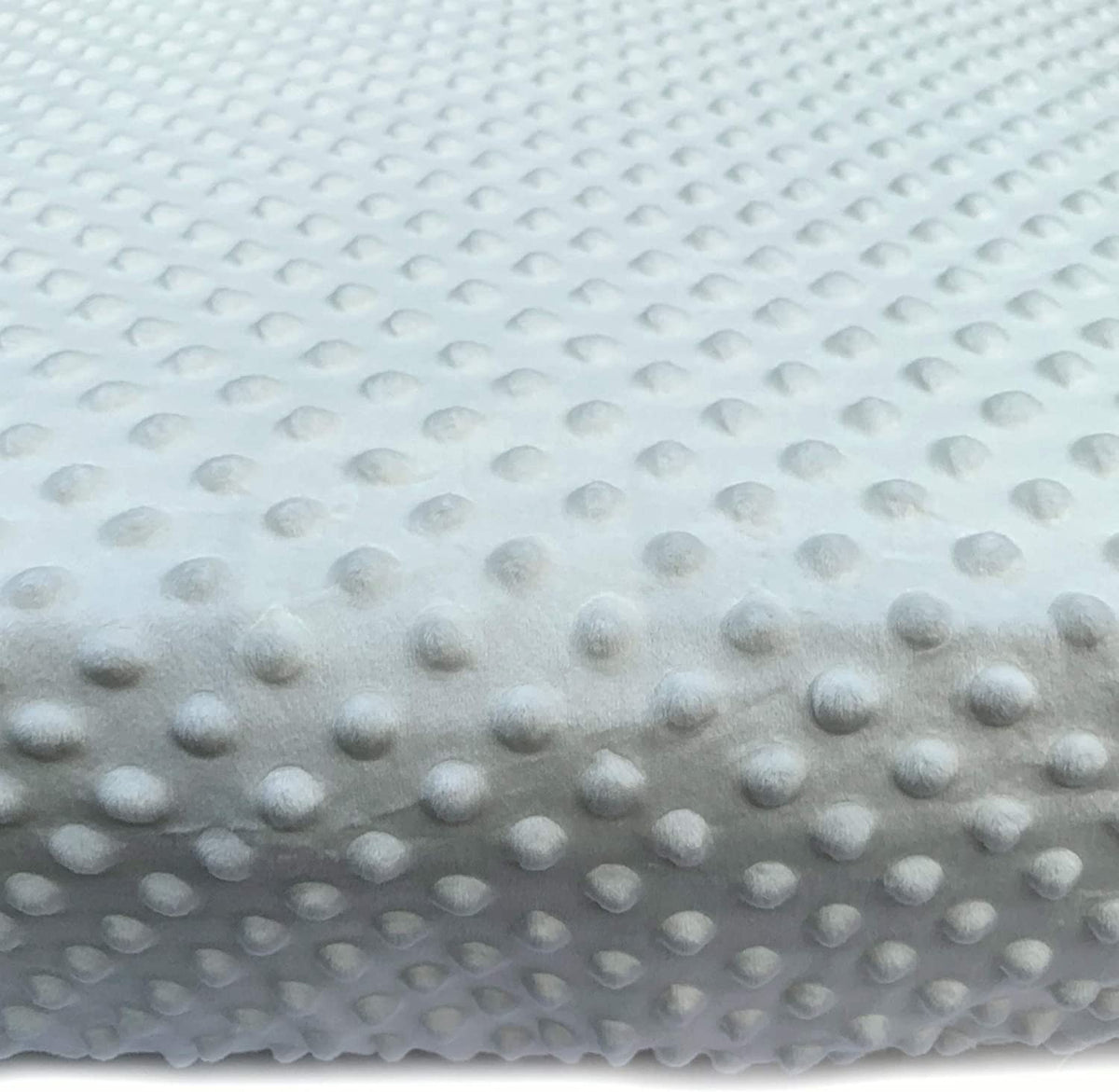 Crib Sheets for Standard Crib Mattress 52 x 28 x 8 Inches for Baby Boys Girls Neutral - Bubble Minky Fabric - Ivory