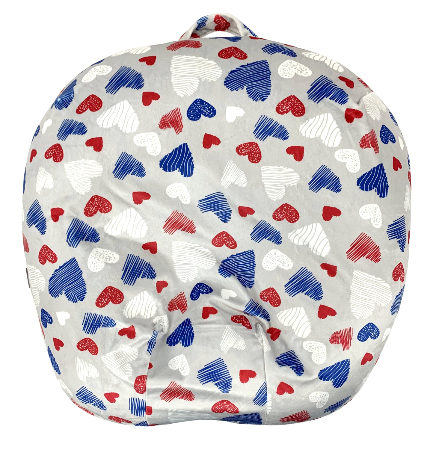 Cover for Baby / Newborn Lounger with Zipper Closure (Hearts)