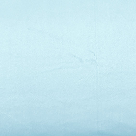 Crib Sheets for Standard Crib Mattress 52 x 28 x 8 Inches for Baby Boys Girls Neutral - Plain Minky Fabric - Light Blue