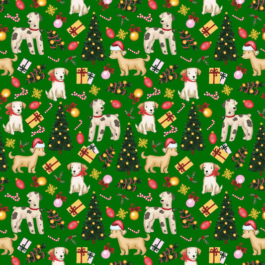 CHEERFUL CHRISMAS PUPPIES