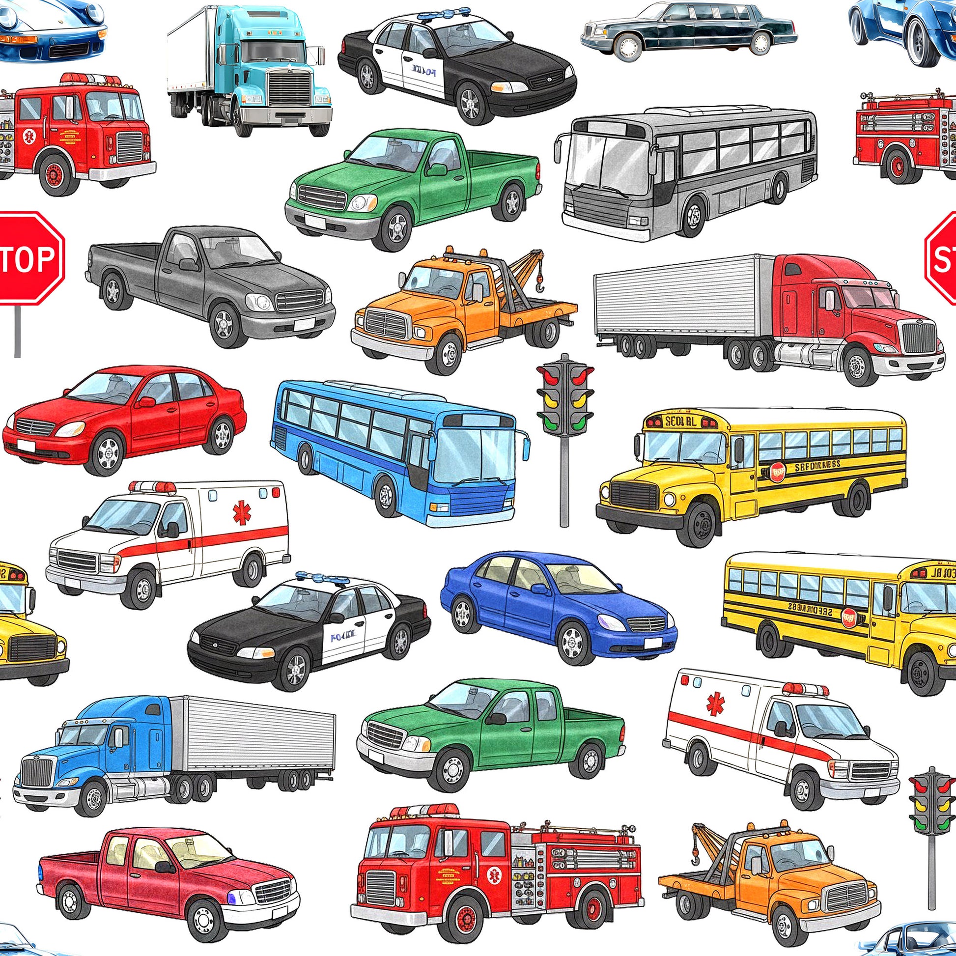 FREEWAY TRAFIC DURING RUSH HOUR