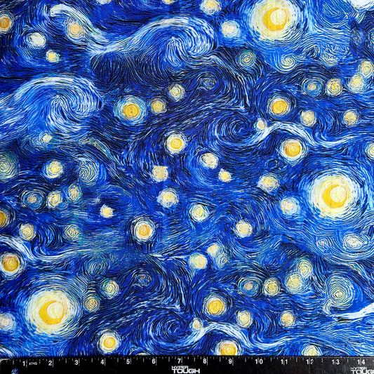 100% Cotton Fabric by The Yard for Quilt, Craft, DIY Projects... - 42" Wide (Starry Night)