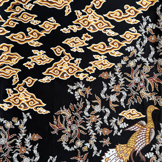 2.3 Yards Batik Pattern Printing Fabric for Sarong, Dress, Sewing, Quilting, DIY Crafts - 42 Inches Wide