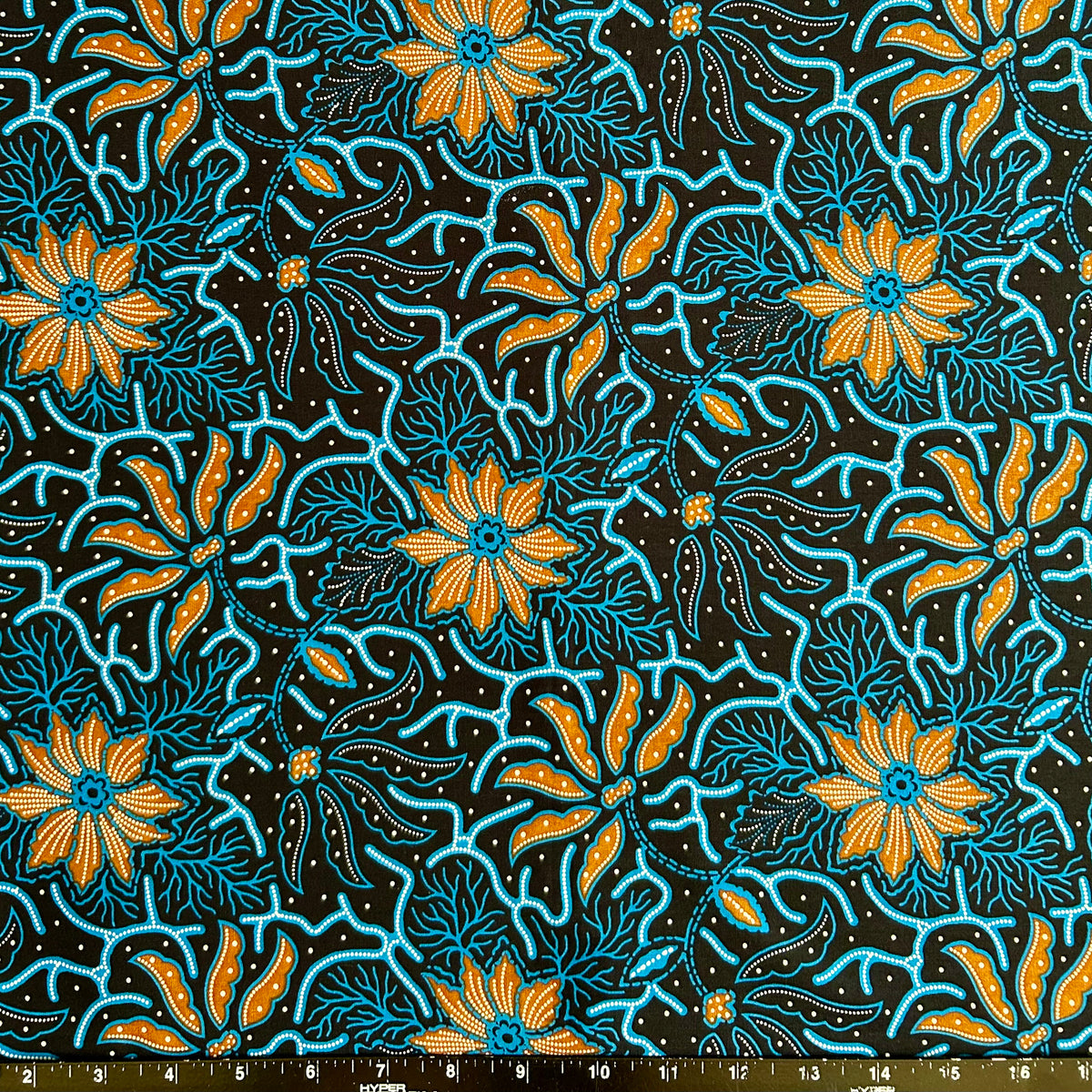 2.3 Yards Batik Pattern Printing Fabric for Sarong, Dress, Sewing, Quilting, DIY Crafts - 42 Inches Wide