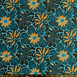 2.3 Yards Batik Pattern Printing Fabric for Sarong, Dress, Sewing, Quilting, DIY Crafts - 42 Inches Wide