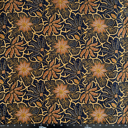 2.3 Yards Batik Pattern Printing Fabric for Sarong, Dress, Sewing, Quilting, DIY Crafts - 42 Inches Wide