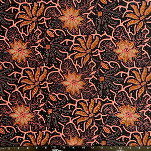 2.3 Yards Batik Pattern Printing Fabric for Sarong, Dress, Sewing, Quilting, DIY Crafts - 42 Inches Wide