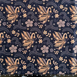 2.3 Yards Batik Pattern Printing Fabric for Sarong, Dress, Sewing, Quilting, DIY Crafts - 42 Inches Wide