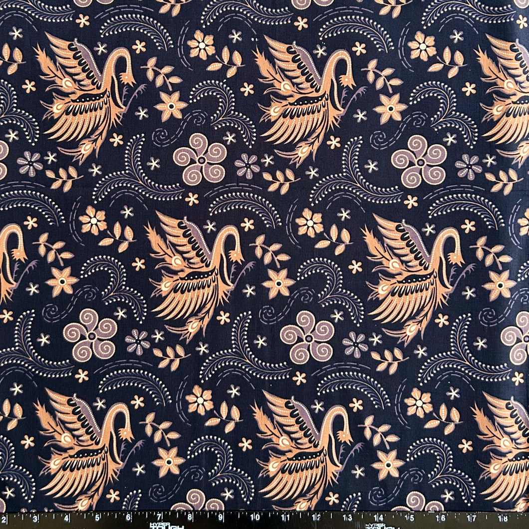 2.3 Yards Batik Pattern Printing Fabric for Sarong, Dress, Sewing, Quilting, DIY Crafts - 42 Inches Wide