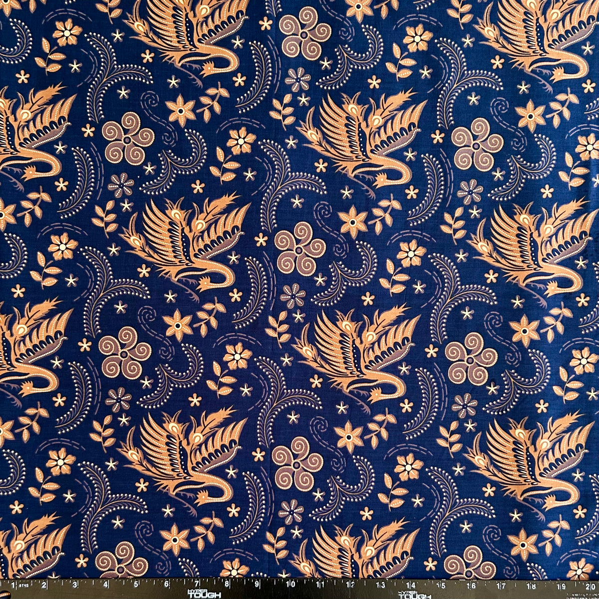 2.3 Yards Batik Pattern Printing Fabric for Sarong, Dress, Sewing, Quilting, DIY Crafts - 42 Inches Wide