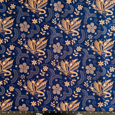 2.3 Yards Batik Pattern Printing Fabric for Sarong, Dress, Sewing, Quilting, DIY Crafts - 42 Inches Wide