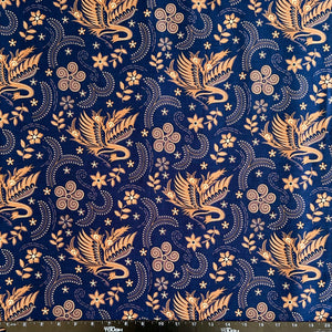 2.3 Yards Batik Pattern Printing Fabric for Sarong, Dress, Sewing, Quilting, DIY Crafts - 42 Inches Wide