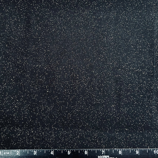 100% Cotton Fabric by The Yard for Quilt, Craft, DIY Projects... - 42" Wide (Golden Glitter on Black)