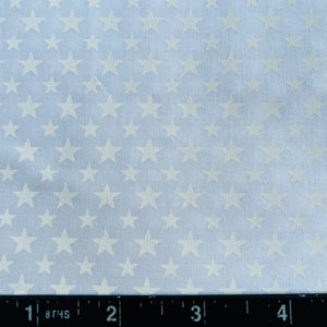 100% Cotton Fabric by The Yard for Quilt, Craft, DIY Projects... - 42" Wide (Stars on White)
