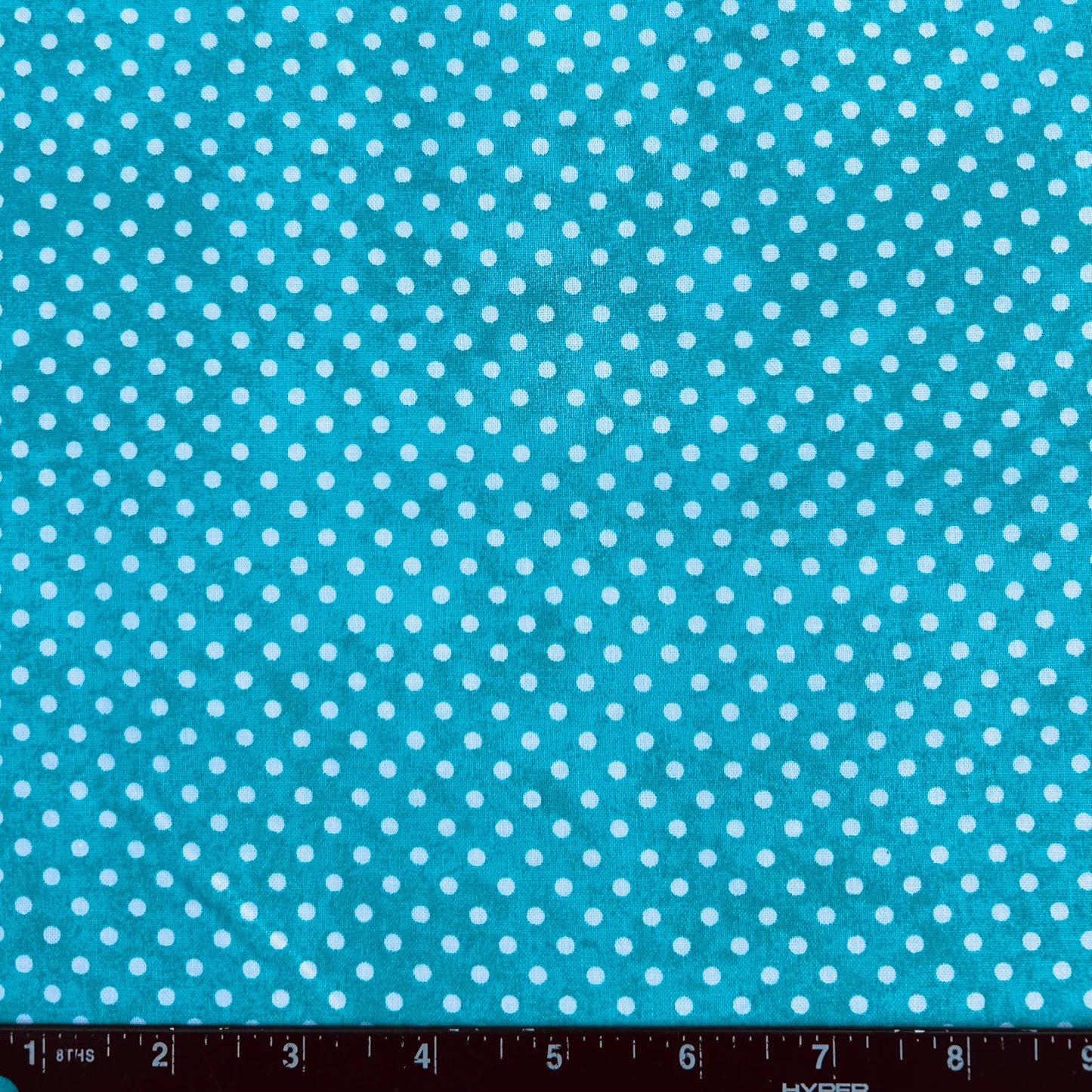 100% Cotton Fabric by The Yard for Quilt, Craft, DIY Projects... - 42" Wide (Small Polka Dots on Aqua)