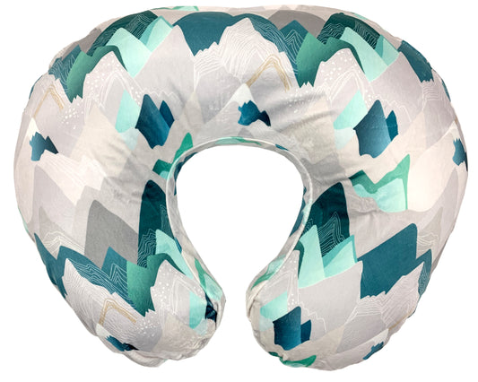 Cover for Nursing  Pillow with Zipper Closure. Bubble Dot Minky Fabric
