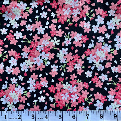 100% Cotton Fabric by The Yard for Sewing, Quilting, DIY Crafts - 62 Inches Wide - Sakura Peach Flower