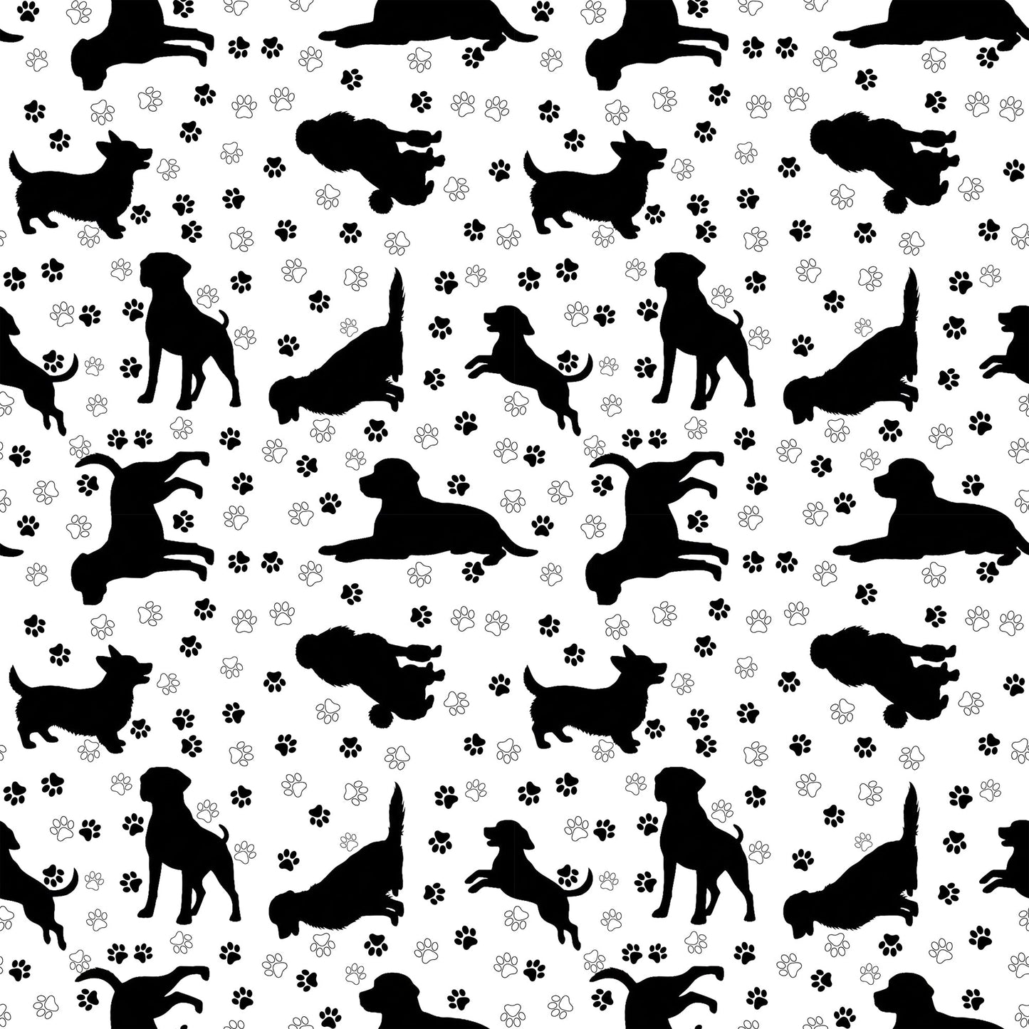 PLAYFUL PUPPIES SILHOUTTES