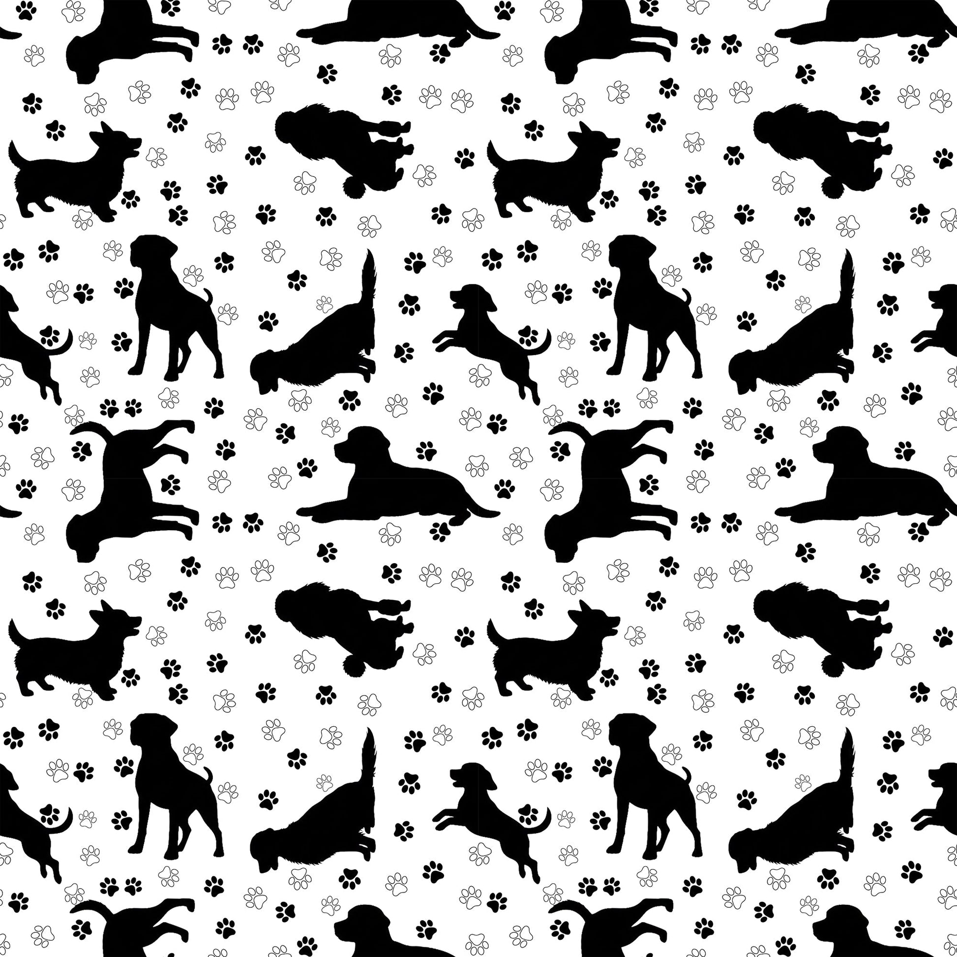 PLAYFUL PUPPIES SILHOUTTES