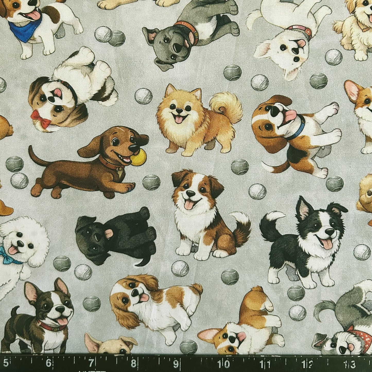 PLAYFUL PUPPIES & TENNIS BALLS