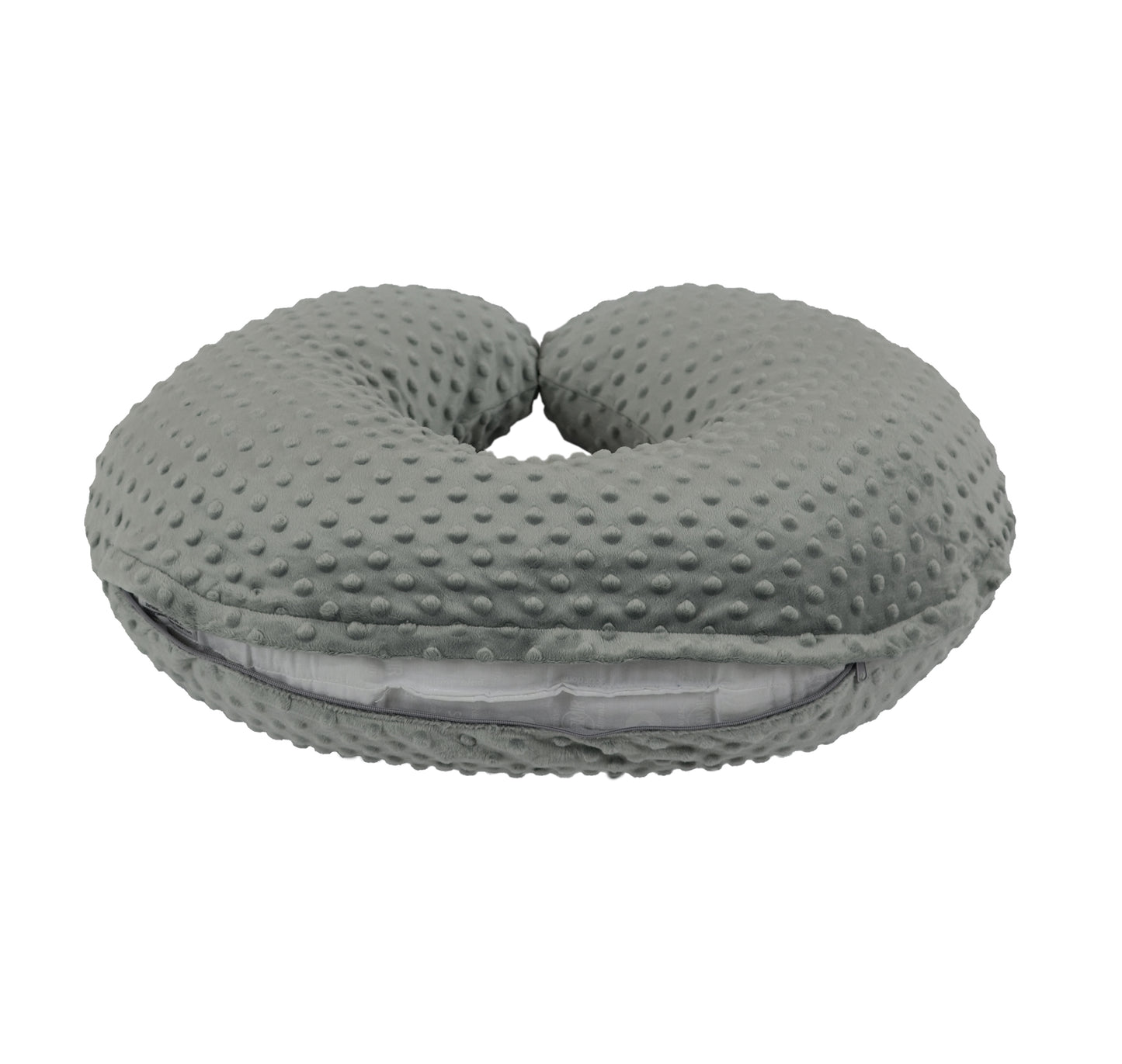 Cover only. Breastfeeding Pillow Cover - Nursing  Pillow Slipcover with Zipper. Bubble Dot Minky Fabric