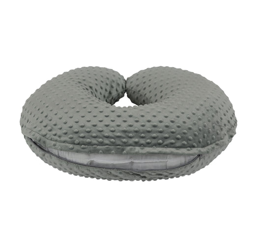 Cover only. Breastfeeding Pillow Cover - Nursing  Pillow Slipcover with Zipper. Bubble Dot Minky Fabric