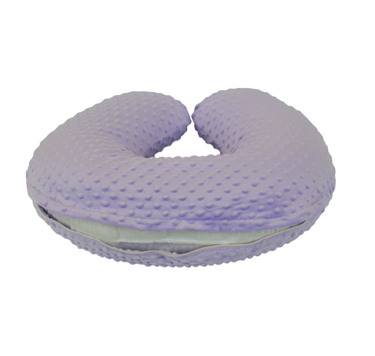 Cover only. Breastfeeding Pillow Cover - Nursing  Pillow Slipcover with Zipper. Lavender