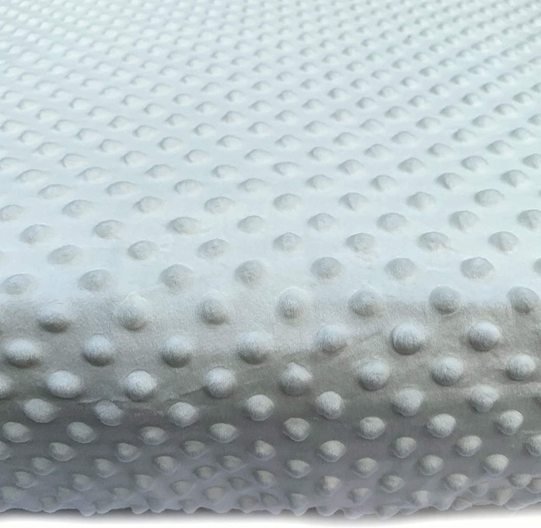 Crib Sheets for Standard Crib Mattress 52 x 28 x 8 Inches for Baby Boys Girls Neutral - Bubble Minky Fabric - Ivory