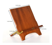 The Mobiport. Hand-made, Foldable Portable Wood Stand and Holder for Mobile Devices, Ipads and Smart Cell Phones