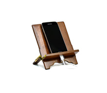 The Mobiport. Hand-made, Foldable Portable Wood Stand and Holder for Mobile Devices, Ipads and Smart Cell Phones