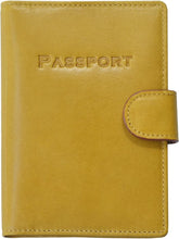 Genuine Leather Passport Holder Cover with Card Holder Wallet