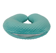 Cover only. Breastfeeding Pillow Cover - Nursing  Pillow Slipcover with Zipper. Aqua