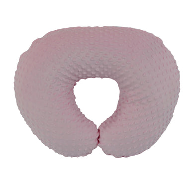 Cover only. Breastfeeding Pillow Cover - Nursing Pillow Slipcover with Zipper. Light Pink Bubble Dot Minky