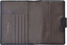 Genuine Leather Passport Holder Cover with Card Holder Wallet