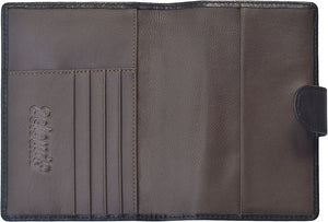 Genuine Leather Passport Holder Cover with Card Holder Wallet
