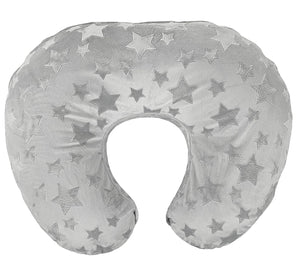 Cover only. Breastfeeding Pillow Cover - Nursing  Pillow Slipcover with Zipper. Grey Star