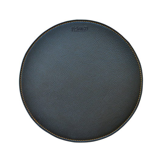 Genuine Leather Mouse Pad with Non-Slip Suede Leather Backing for Gaming Office Laptop Computer