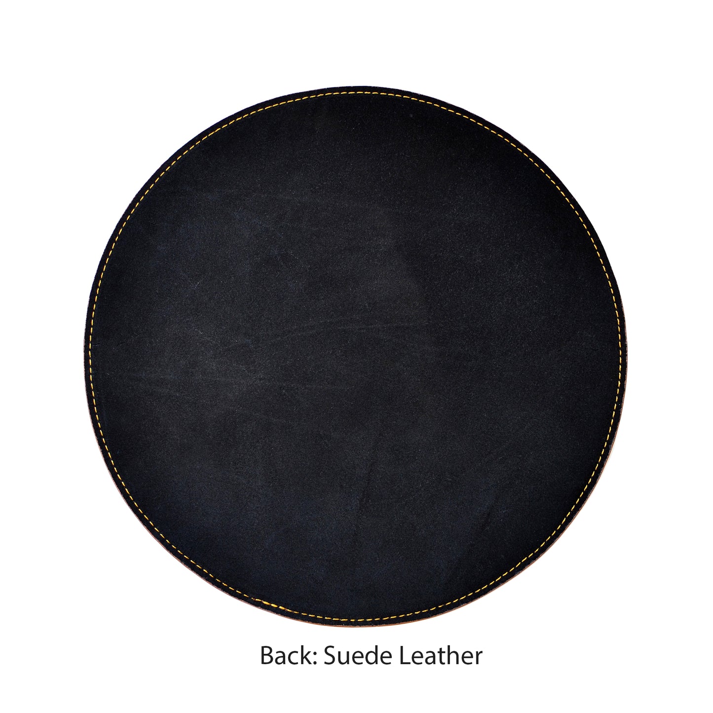 Genuine Leather Mouse Pad with Non-Slip Suede Leather Backing for Gaming Office Laptop Computer - Set of 2