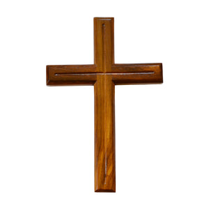 Christian Cross - Wall Hanging Home Decor - Teak Wood