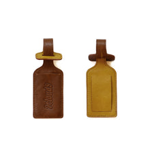 Handmade Genuine Leather Travel ID Luggage Tags - Set of 2