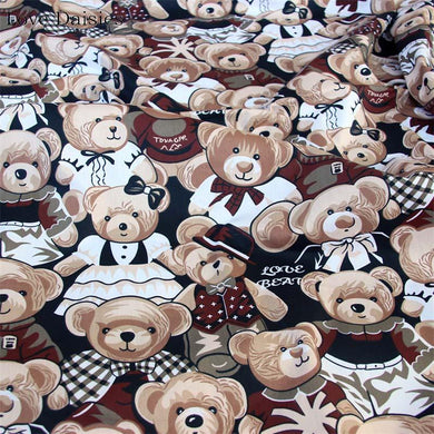 100% Cotton Fabric by The Yard for Sewing, Quilting, DIY Crafts - 62 Inches Wide (Teddy Bear)