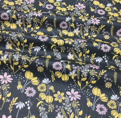 100% Cotton Fabric by The Yard for Sewing, Quilting, DIY Crafts - 62 Inches Wide (Wildflowers)