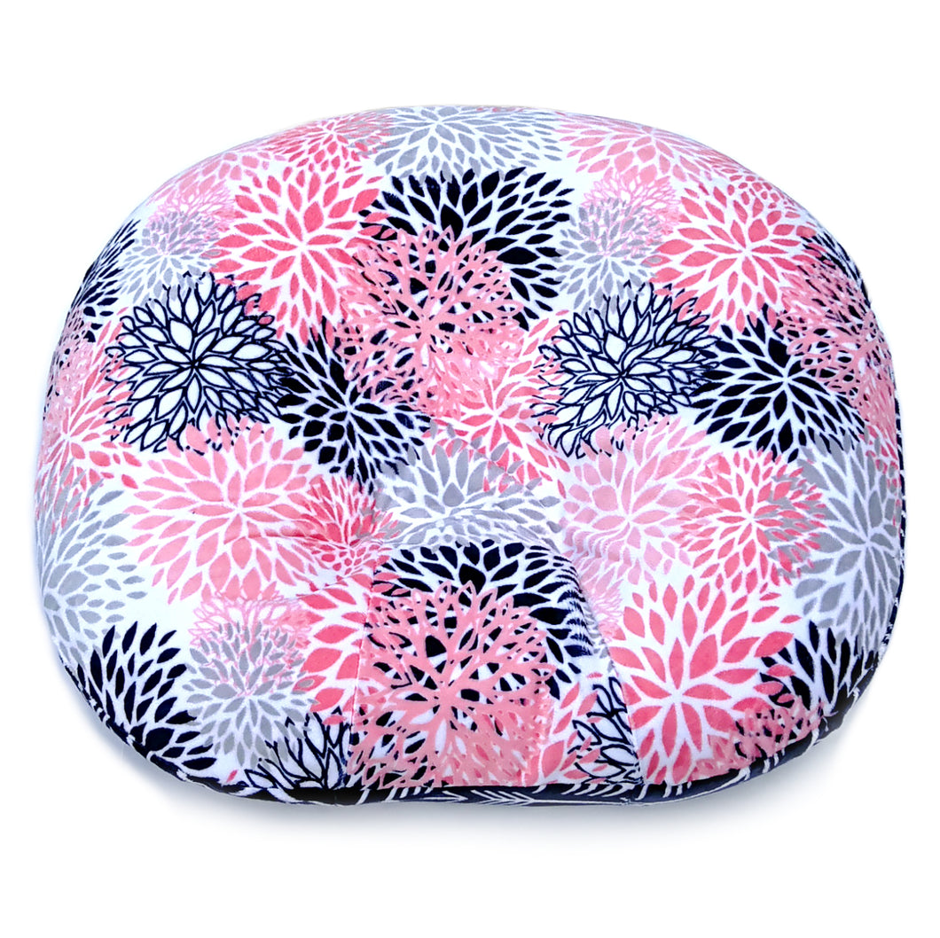 Cover only. Baby Newborn Lounger Removable Cover with Zipper. Shannon Full Bloom Flower Minky