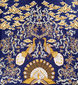 2.5 Yards Batik Pattern Printing Fabric for Sarong, Dress, Sewing, Quilting, DIY Crafts - 43 Inches Wide