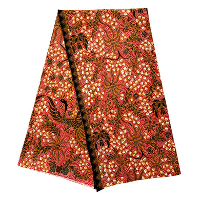 2.5 Yards Batik Pattern Printing Fabric for Sarong, Dress, Sewing, Quilting, DIY Crafts - 43 Inches Wide
