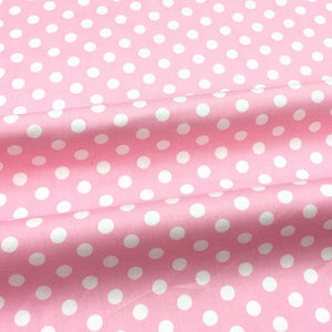 100% Cotton Fabric by The Yard for Sewing, Quilting, DIY Crafts - 62 Inches Wide (Pink Polka Dot)