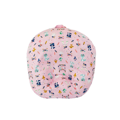 Cover only. Pink Bear Fox Woodland Baby Newborn Lounger Removable Cover with Zipper.