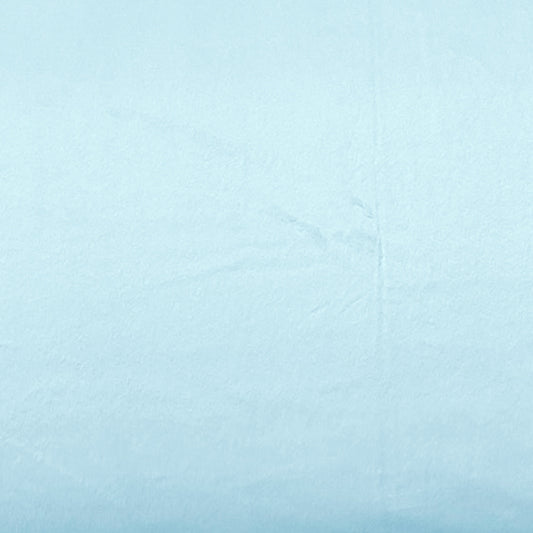 Crib Sheets for Standard Crib Mattress 52 x 28 x 8 Inches for Baby Boys Girls Neutral - Plain Minky Fabric - Light Blue