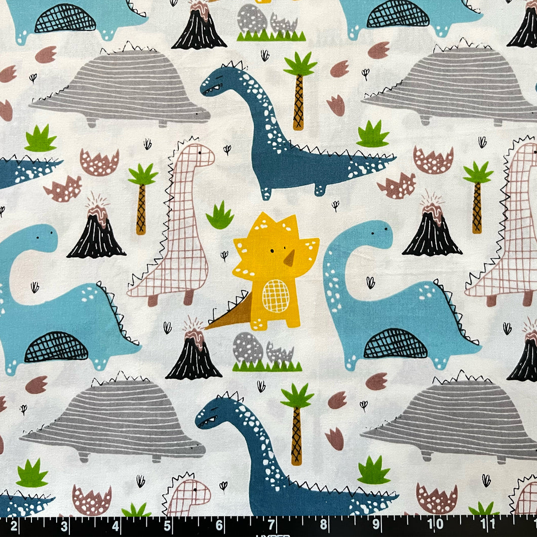 100% Cotton Fabric by The Yard for Sewing, Quilting, DIY Crafts - 62 Inches Wide (Dinosaur